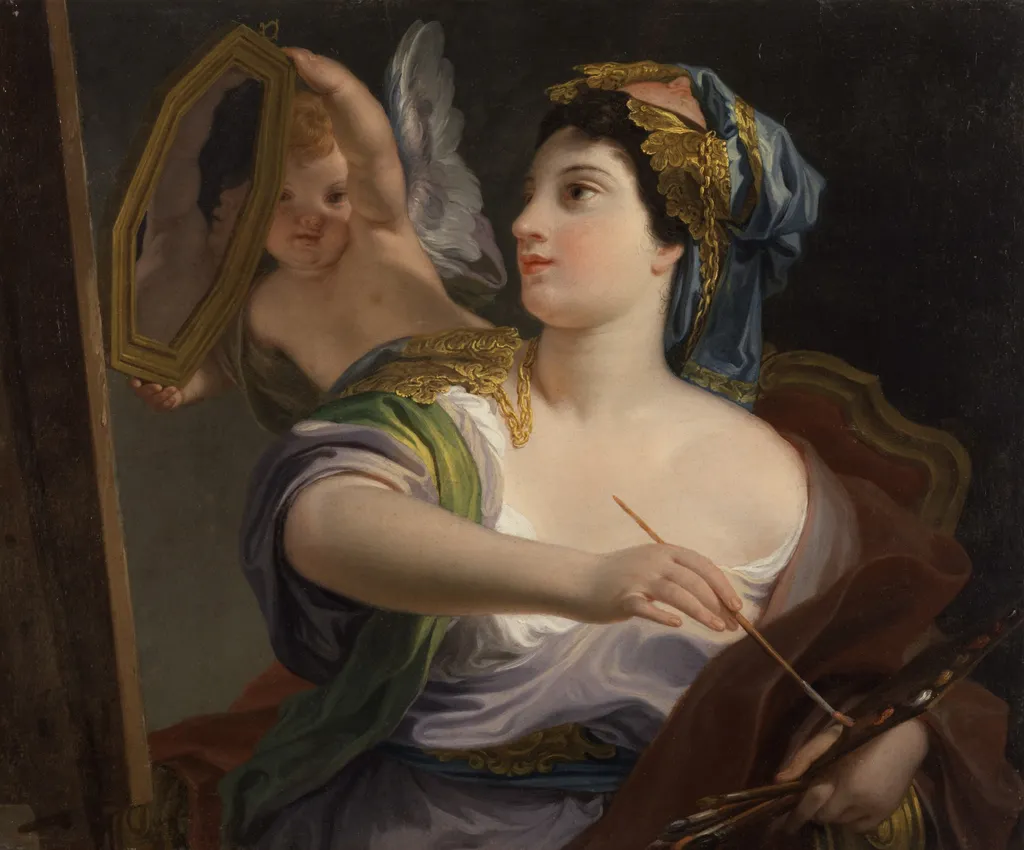 Allegory of Painting, by Domenico Corvi, oil, 1764