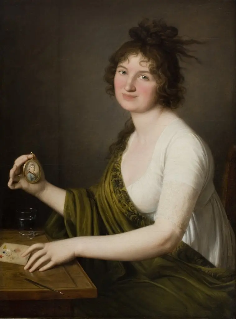 Portrait of Waleria Tarnowska née Stroynowska (1782–1849), Wife of Jan Feliks Tarnowski from 1800, by Domenico Del Frate