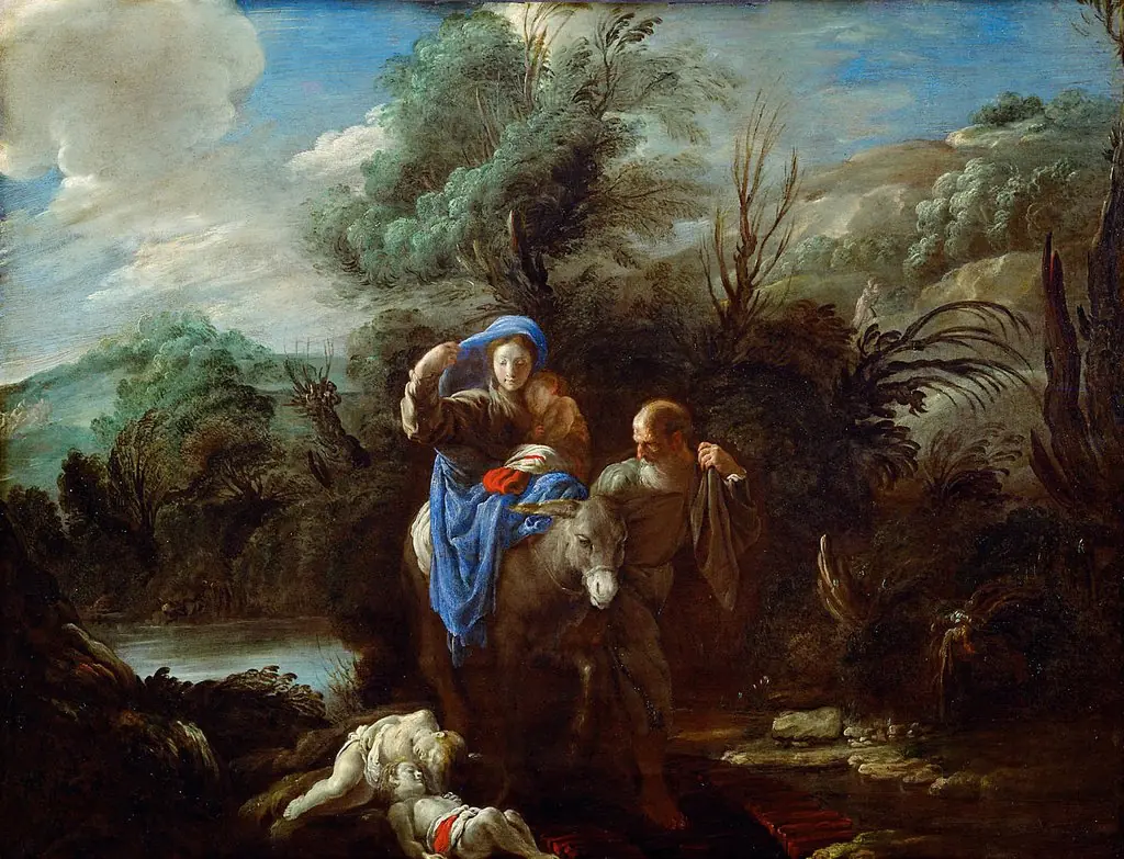 Flight into Egypt, by Domenico Fetti