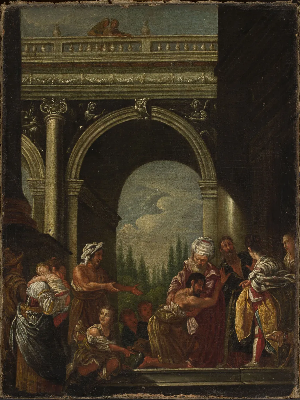 Return of the prodigal son, by Domenico Fetti, oil, 1620