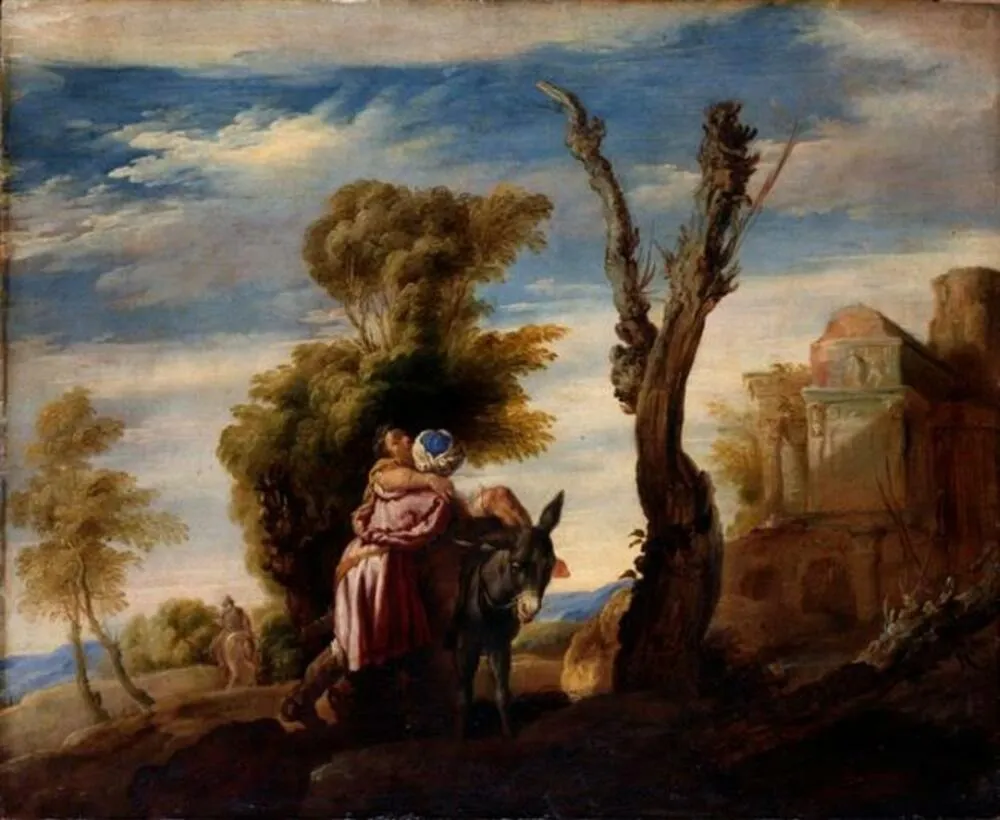 The parabel of the Good Samaritan, by Domenico Fetti, oil, 1620