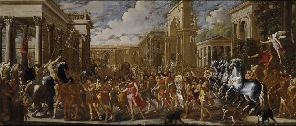 Triumphal Entry of Vespasian in Rome, by Domenico Gargiulo