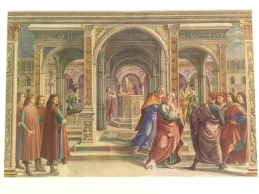 Copy after The Expulsion of Joachim from the Temple, Domenico Ghirlandaio in the Tornabuoni Chapel, Santa Maria Novella (Florence), by Domenico Ghirlandaio