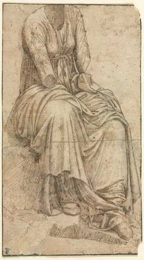 Copy of a Roman Statue of a Seated Woman, by Domenico Ghirlandaio