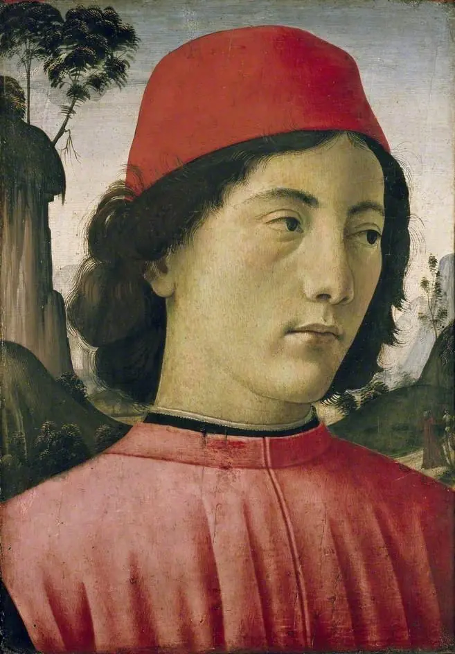Portrait of a young Man, by Domenico Ghirlandaio