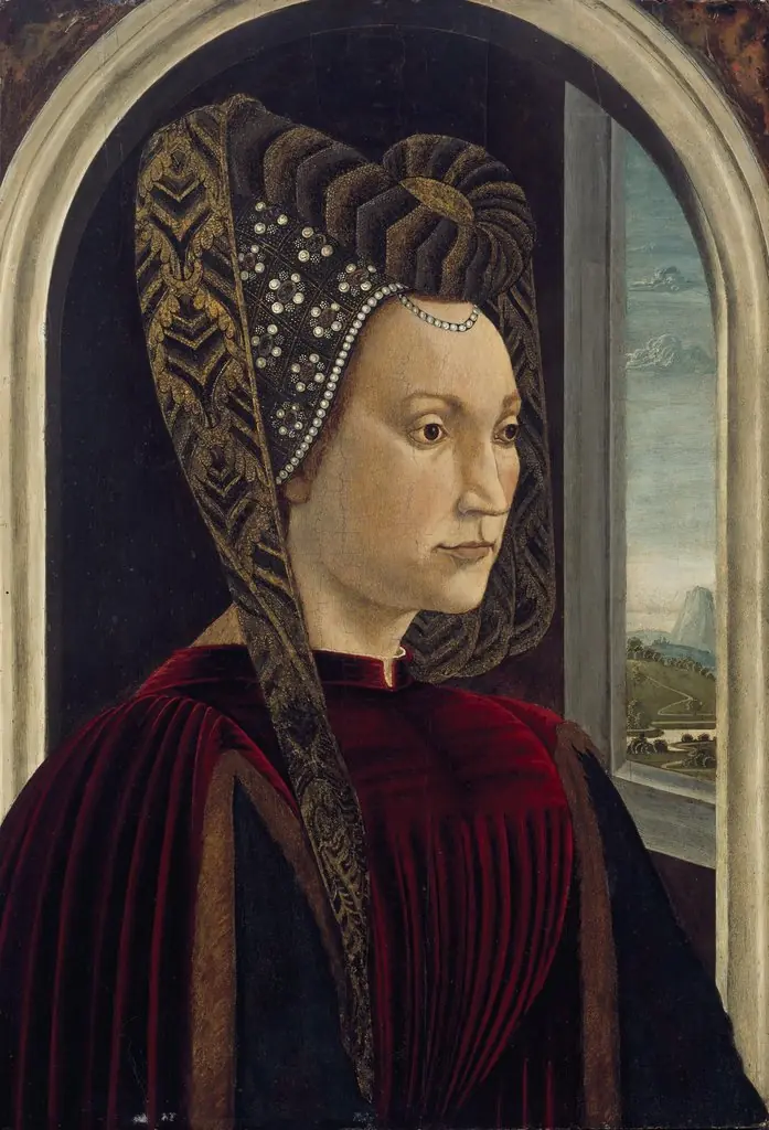 Presumed Portrait of Clarice Orsini, Wife of Lorenzo the Magnificent, by Domenico Ghirlandaio