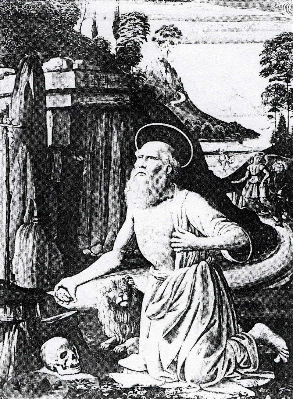 Saint Jerome, by Domenico Ghirlandaio, paint, 1481