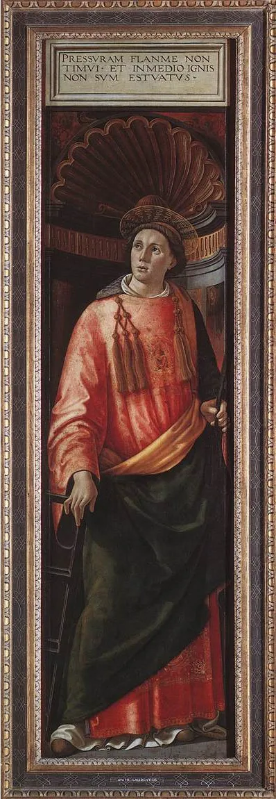 St Lawrence, by Domenico Ghirlandaio, tempera