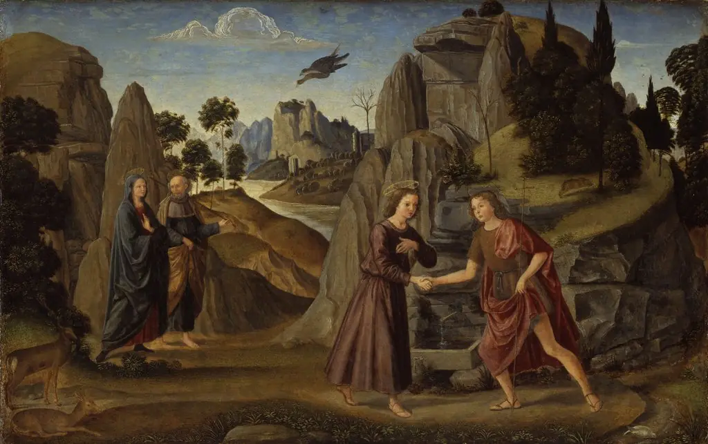 The Meeting of the Young Christ and the Young St. John, by Domenico Ghirlandaio