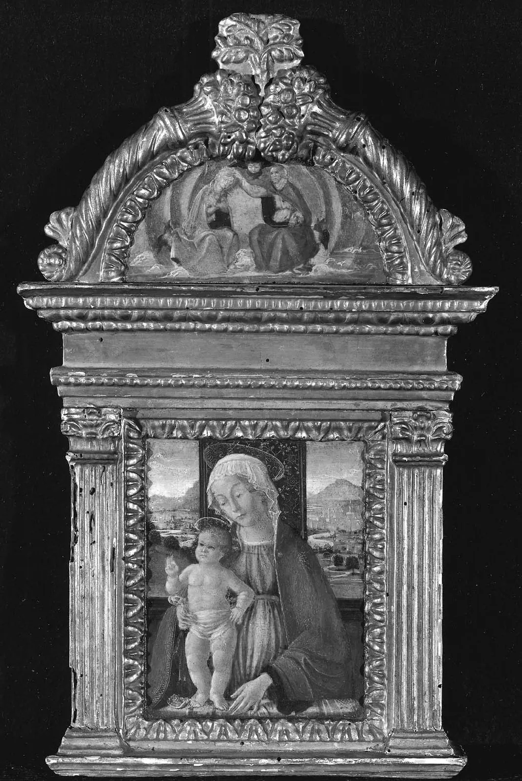Virgin and Child; Coronation of the Virgin, by Domenico Ghirlandaio, unspecified, 1490