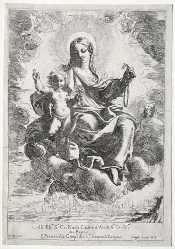 Madonna of the Rosary, by Domenico Maria Canuti