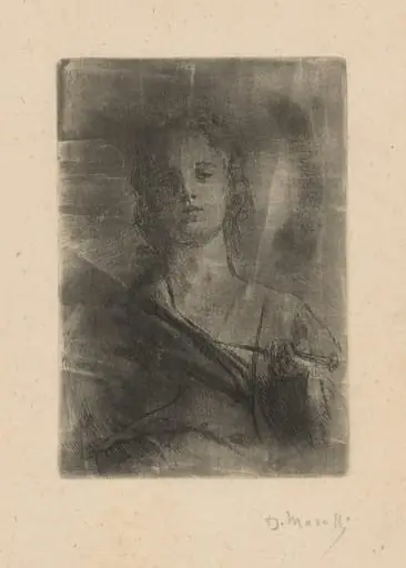 Personification of Engraving (Allegoria dell'incisione), by Domenico Morelli