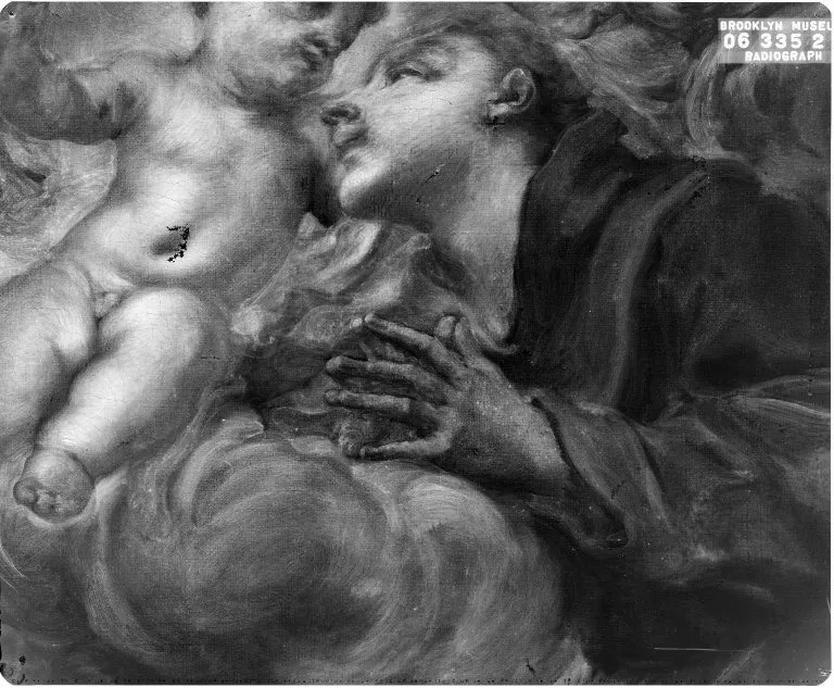 Appearance of the Christ Child to Saint Anthony of Padua, by Domenico Piola, oil, 1694