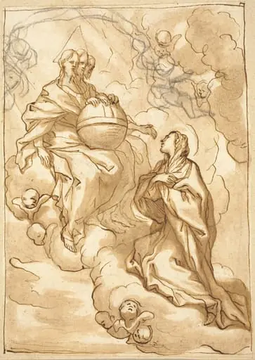 Blessed Maria Vittoria Fornari's Vision of the Trinity, by Domenico Piola