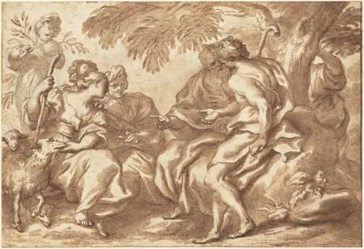 The Meeting of Jacob and Rachel, by Domenico Piola