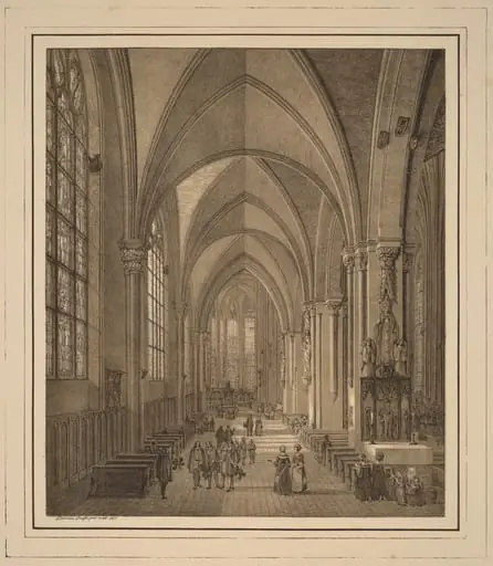 View of the Interior of the Church of St Sebald in Nuremberg, by Domenico Quaglio