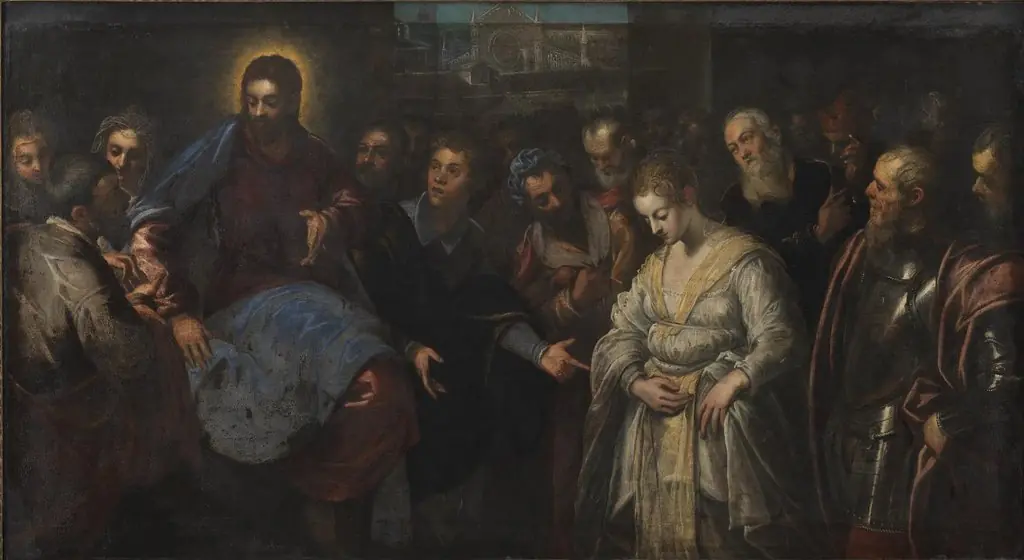 Christ and the Adulteress, by Domenico Tintoretto