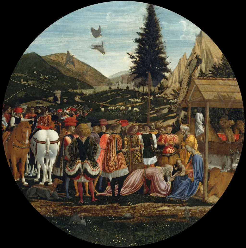 Adoration of the Magi, by Domenico Veneziano, oil, 1435