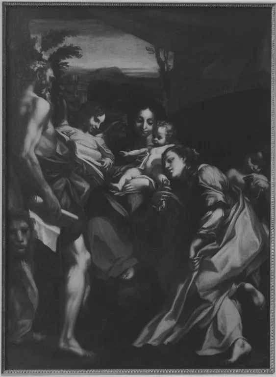 Madonna del S. Gerolamo (Maria mit Kind, hll. Maria Magdalena, Hieronymus und Engeln), by Domenico Zanetti, unspecified