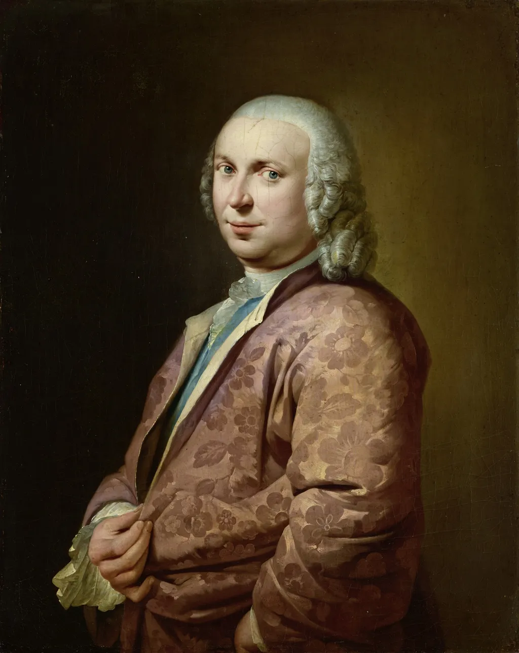 Portrait of a Man, by Domenicus van der Smissen, oil, 1750