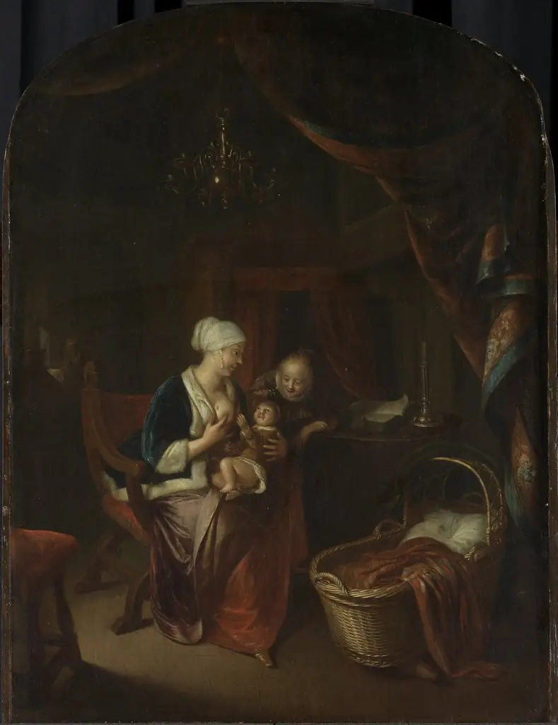 A Mother Giving her Child the Breast
