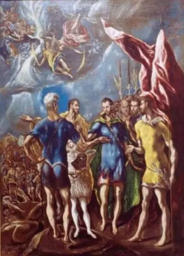 Martiriul Sfântului Mauriciu sau Martiriul celor zece mii de tebani, by Domenikos zis El Greco Theotokopoulos