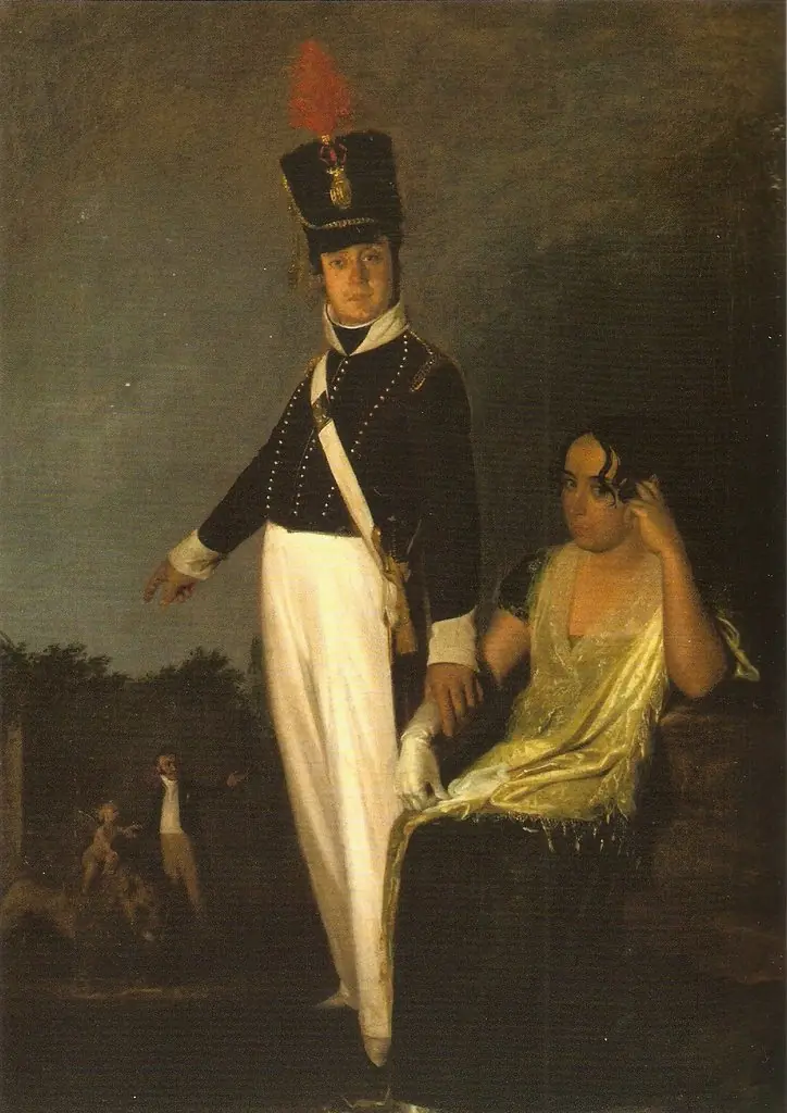 João Baptista Verde e Mariana Benedita, by Domingos Sequeira
