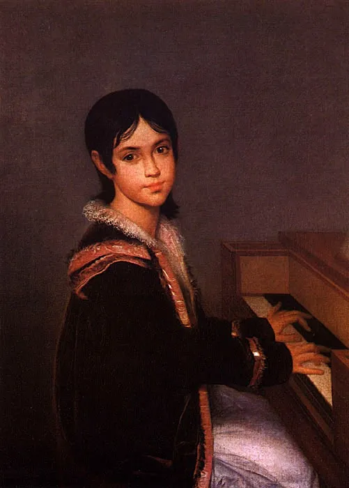 Portrait of Mariana Benedita Sequeira, by Domingos Sequeira, oil, 1822