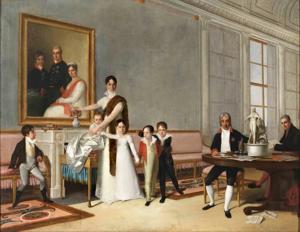 Portrait of the Family of the 1st Viscount of Santarém