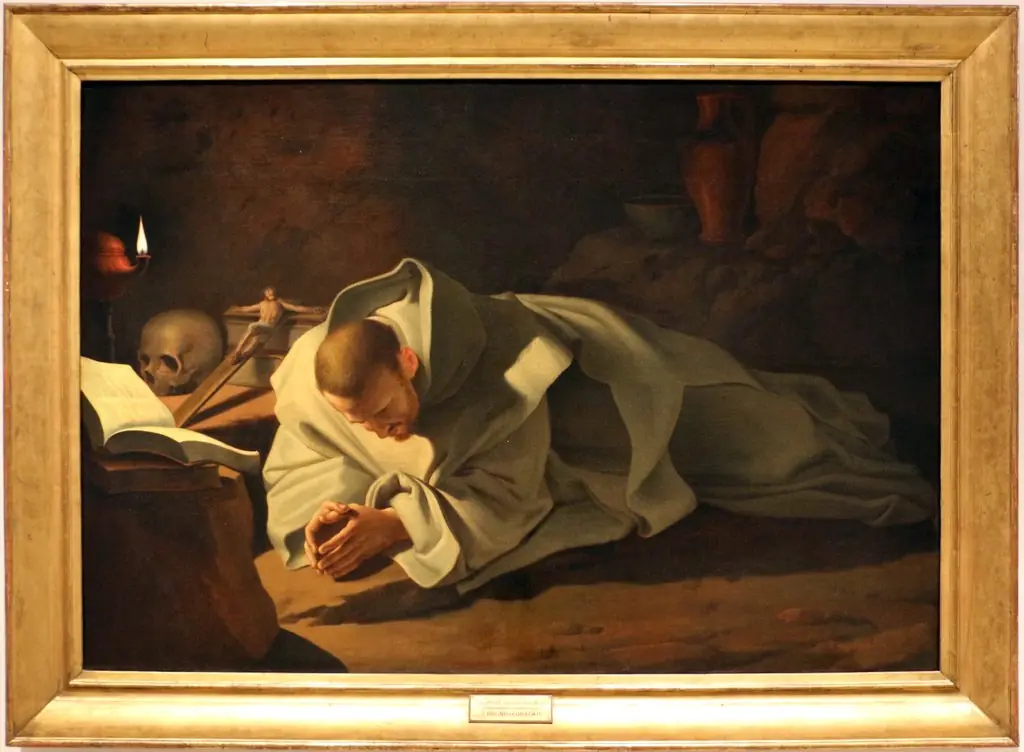 Saint Bruno in prayer, by Domingos Sequeira