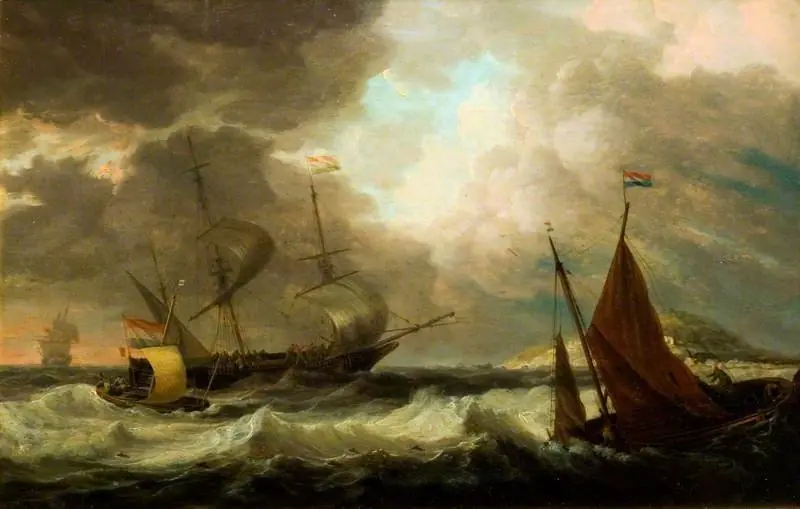 Ships in a Gale, by Dominic Serres