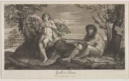 Apollo and Silenus, by Dominico Cunego