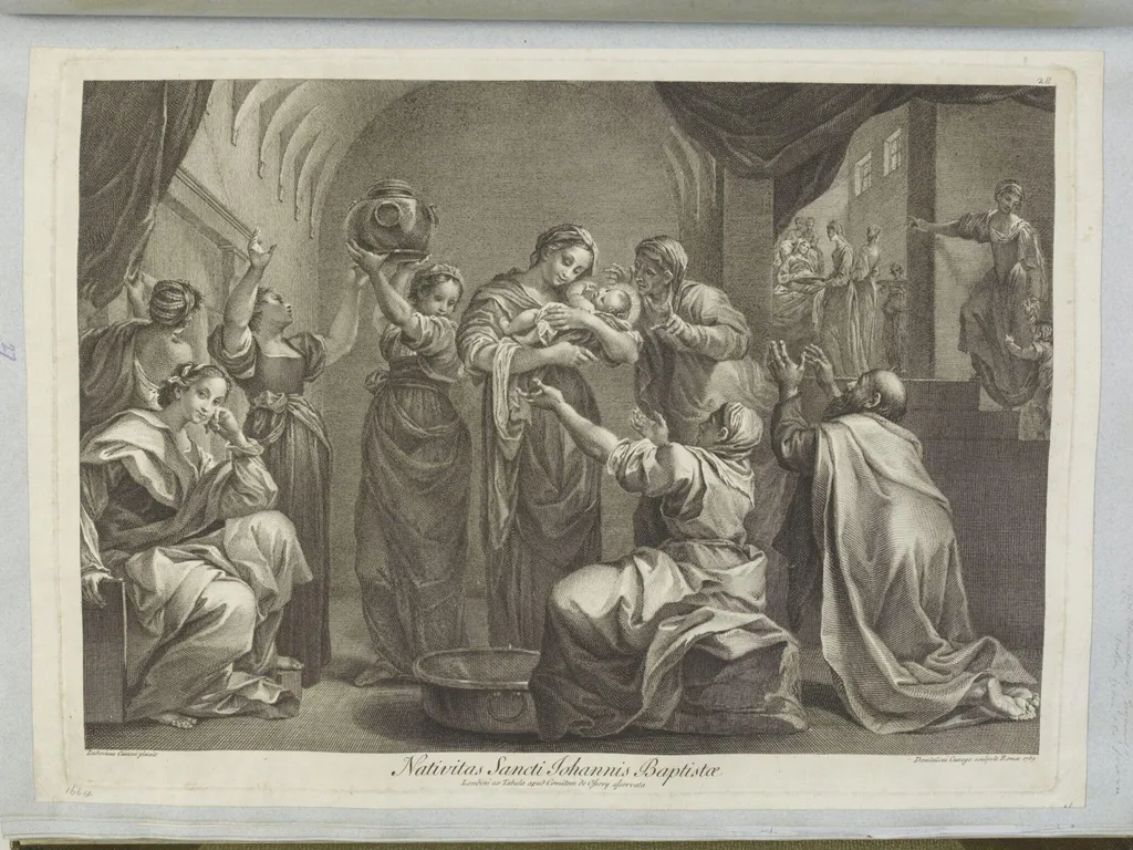 Birth of John the Baptist, by Dominico Cunego, 1750