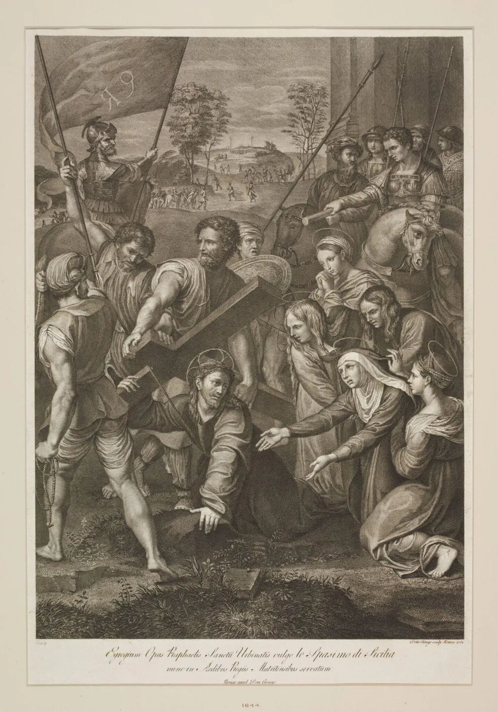 Christ Bearing the Cross, by Dominico Cunego, 1750