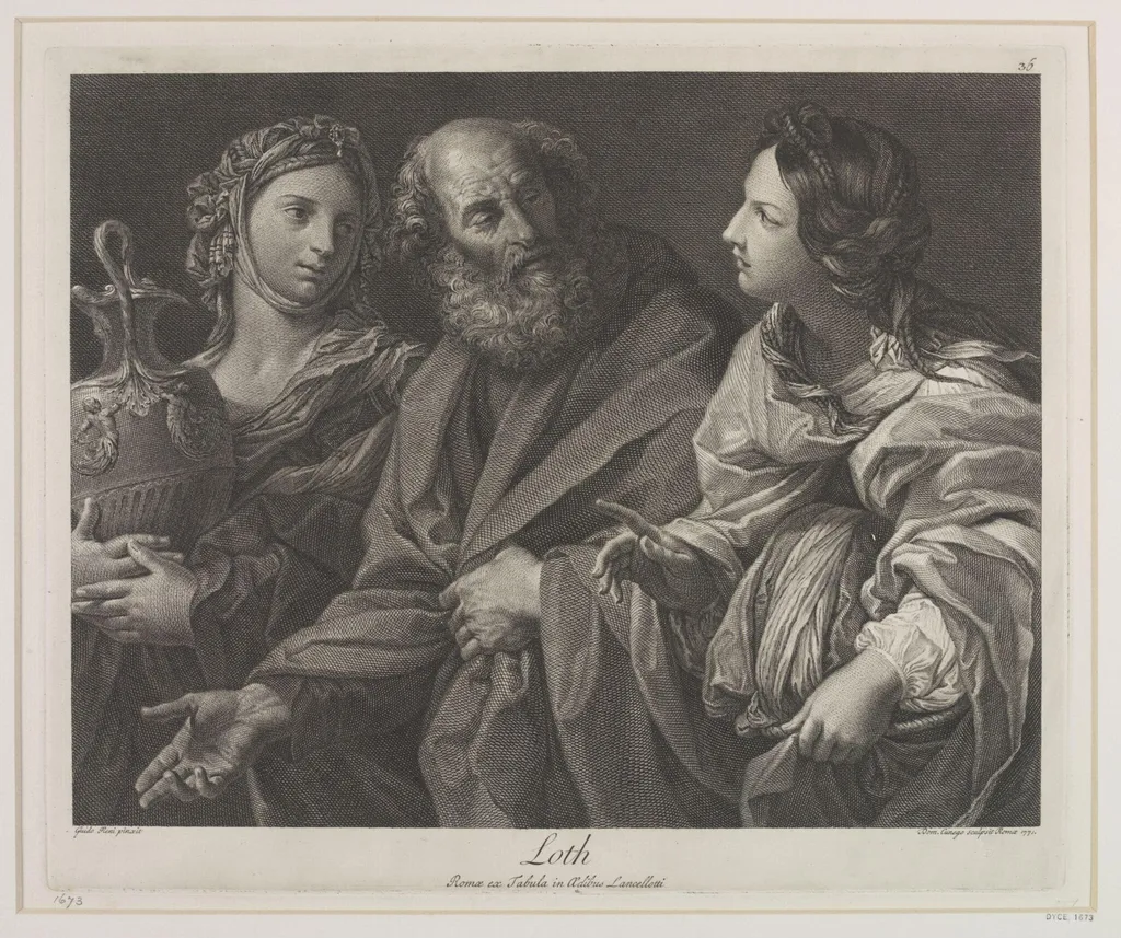 Lot, by Dominico Cunego, 1750