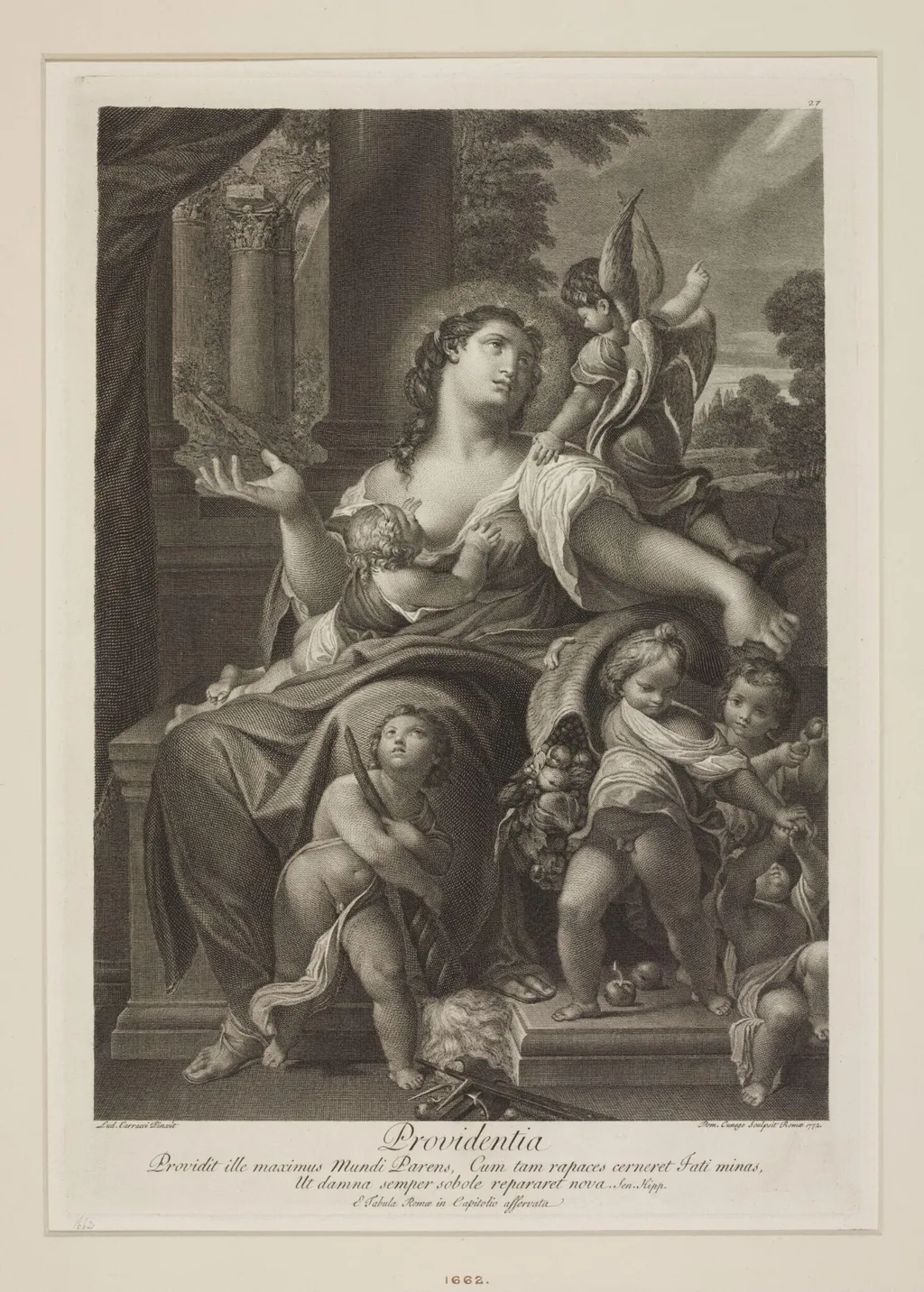 Providentia, by Dominico Cunego, 1750