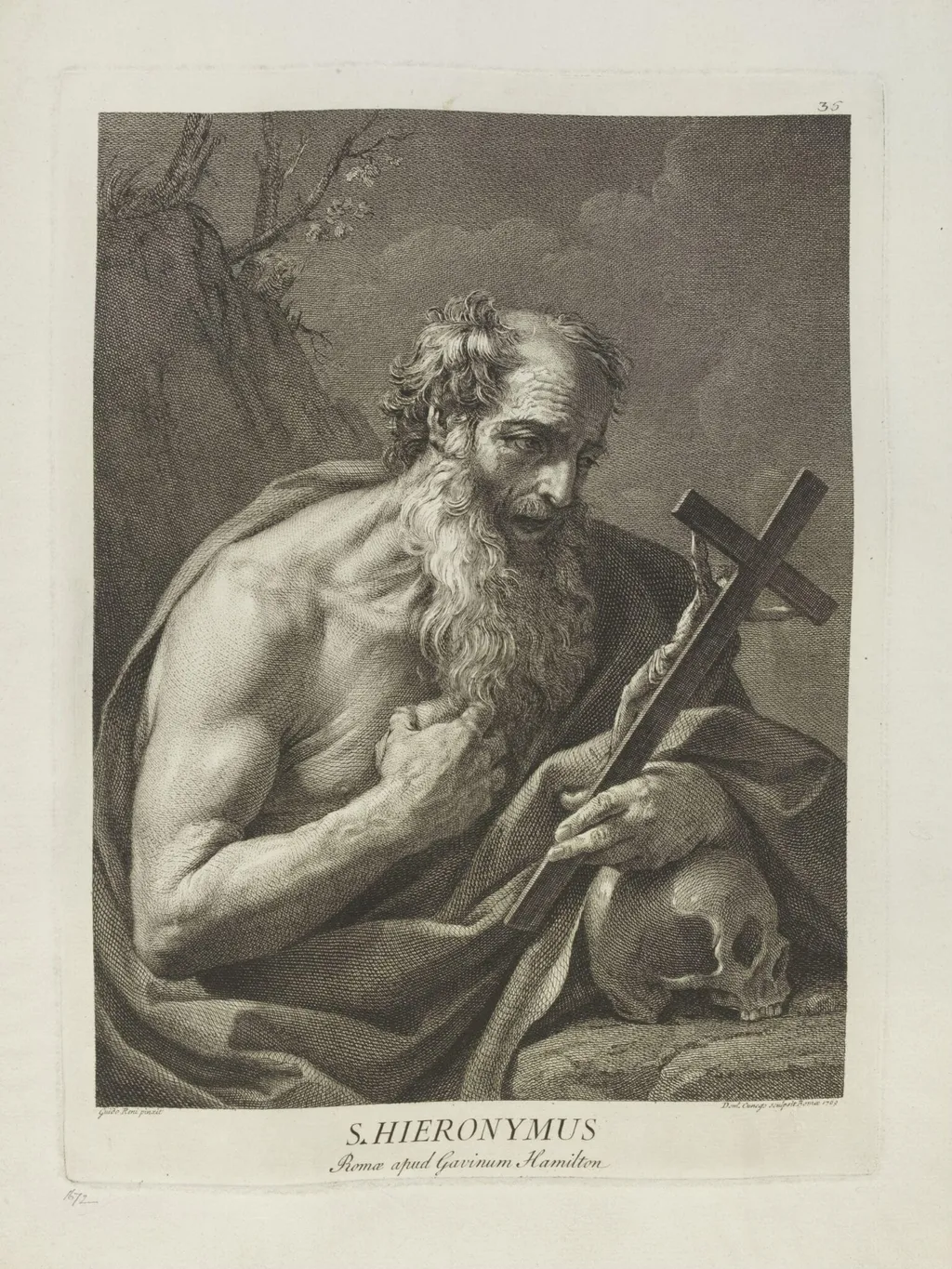 St. Jerome, by Dominico Cunego, 1750