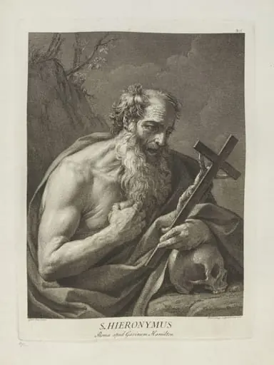 St. Jerome, by Dominico Cunego