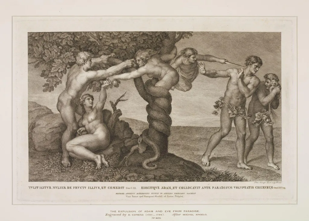 The Expulsion, by Dominico Cunego, 1750