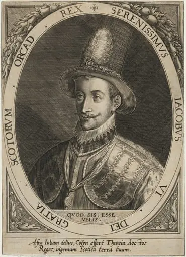 James I, as James VI of Scotland, by Dominicus Custos