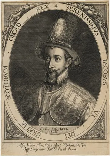 James I, as James VI of Scotland, by Dominicus Custos