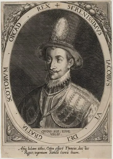 James I, as James VI of Scotland, by Dominicus Custos