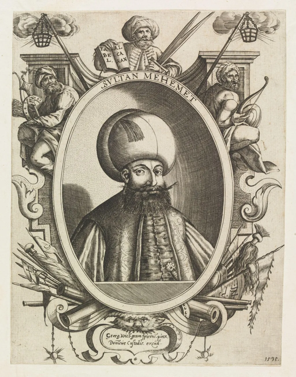 Turkish sultans, sultanas and other historical figures, by Dominicus Custos, 1595