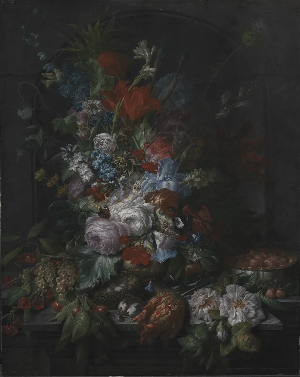 Flowers, by Dominicus Gottfried Waerdigh, unspecified, 1752
