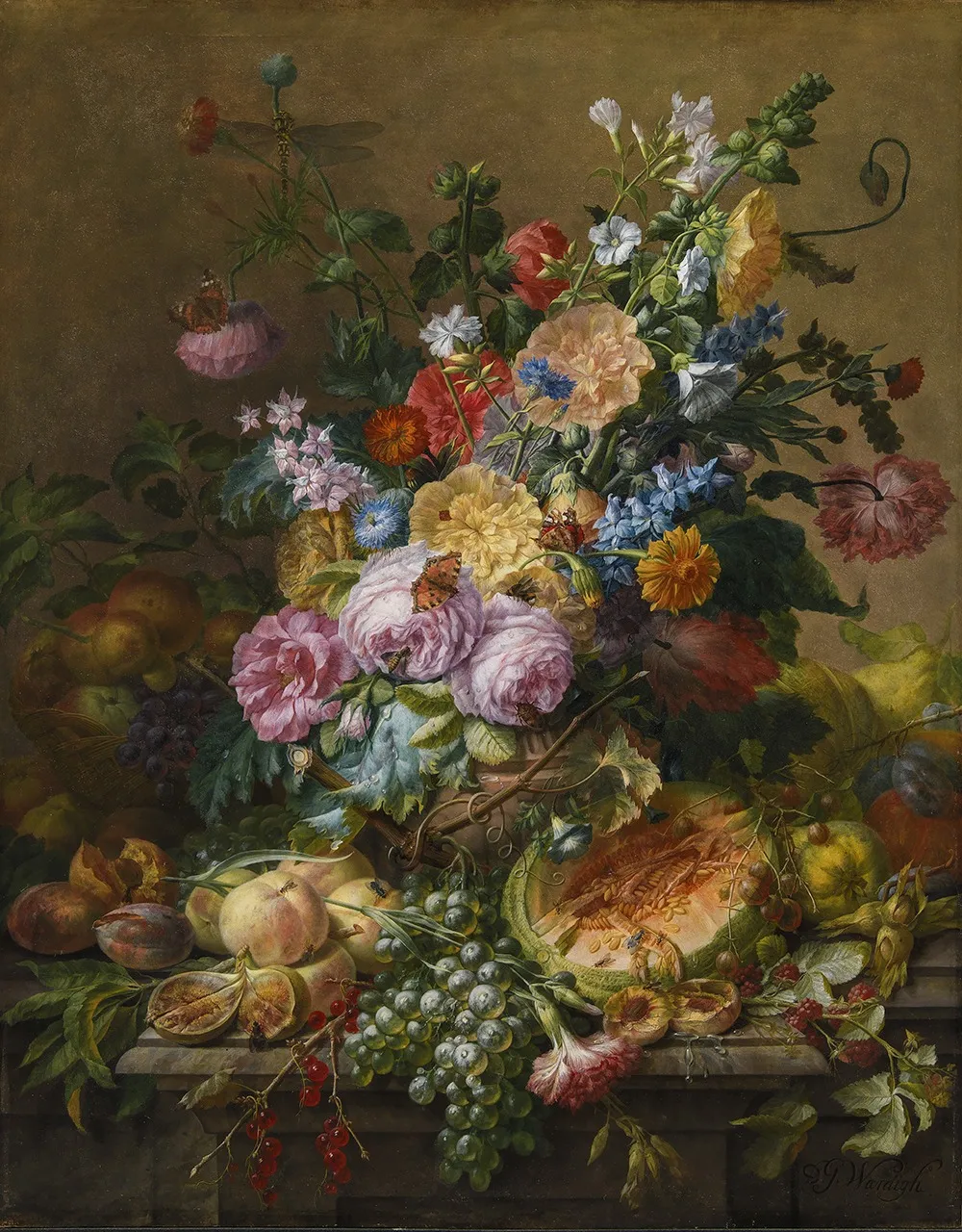 Flowers, by Dominicus Gottfried Waerdigh, unspecified, 1752