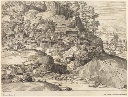 Landscape with a Mill, by Dominique Barrière