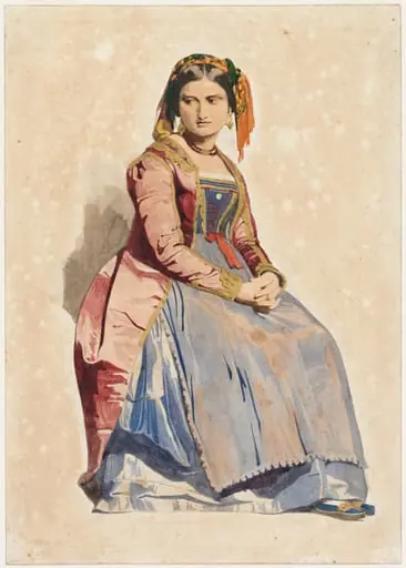 Seated Italian Woman, by Dominique Papety