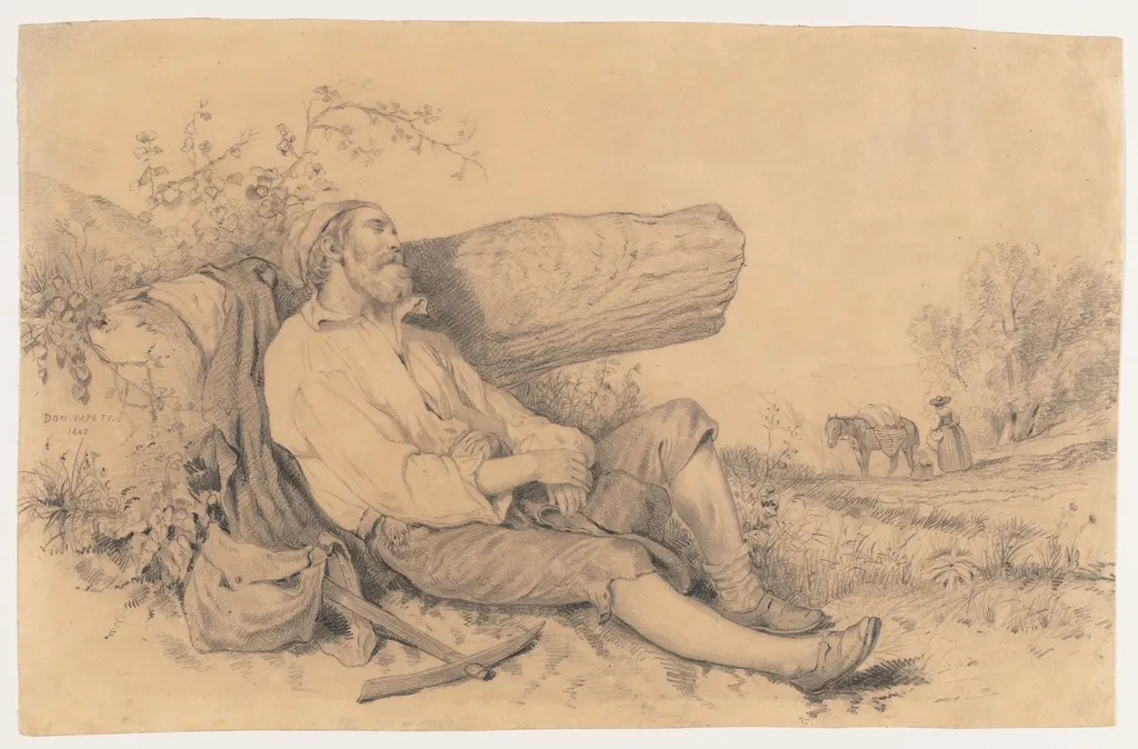 Sleeping Field Worker, by Dominique Papety, 1842