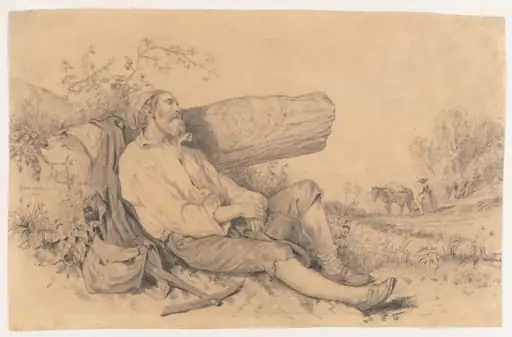 Sleeping Field Worker, by Dominique Papety