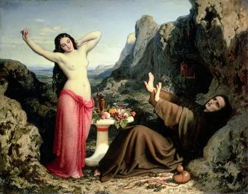 Temptation of Saint Hilarion, by Dominique Papety